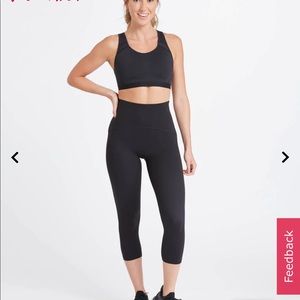 SPANX active cropped leggings black